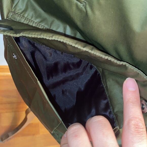 Zara Large Green Collared Jacket Deep Pockets New Without Tags zip closure - Picture 4 of 11